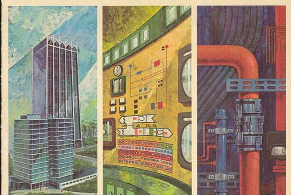 The cover of the Johnson Service Company's (Johnson Controls' former name) annual report from 1966