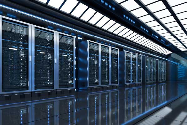 Inside of a data center