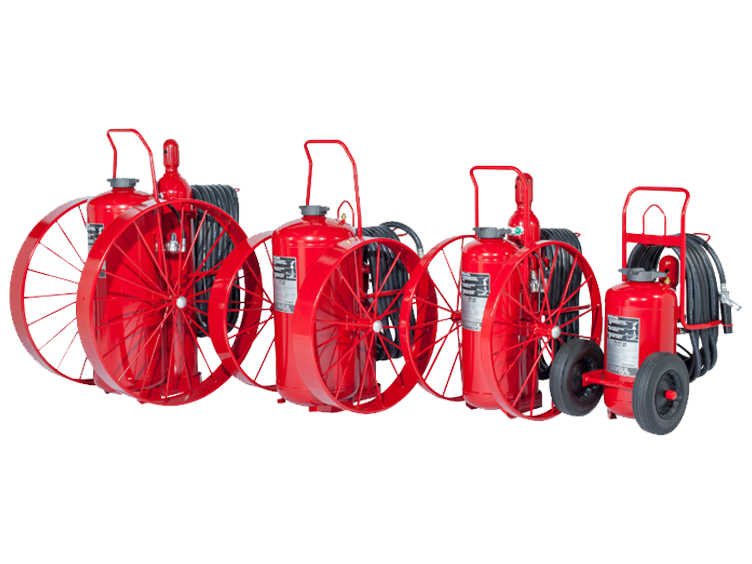 ANSUL wheeled fire extinguishers
