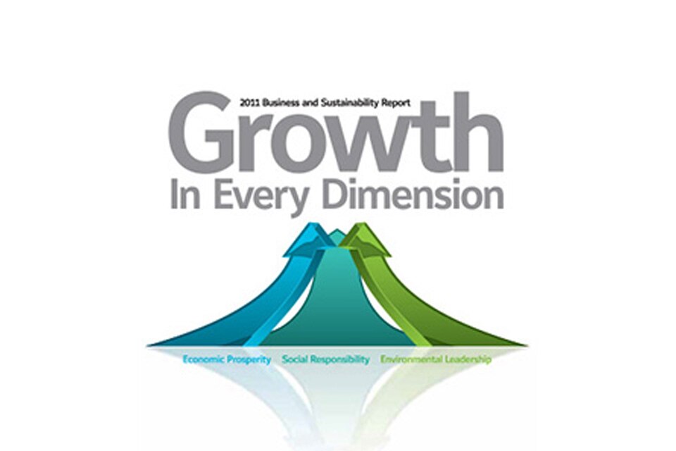 2011 Business and Sustainability Report, growth in every direction