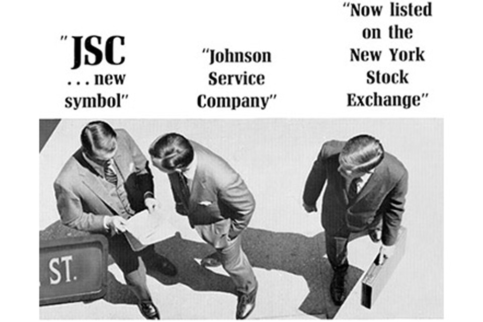 An advertisement of Johnson Controls lisitng on the New York Stock Exhange