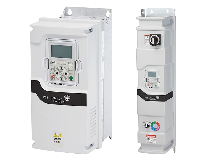 Two Variable Speed Drives on a white background