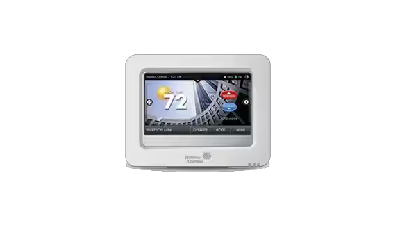 High resolution color touch screen digital room thermostats
