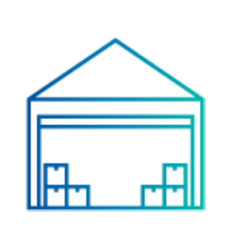 illustration of large warehouse