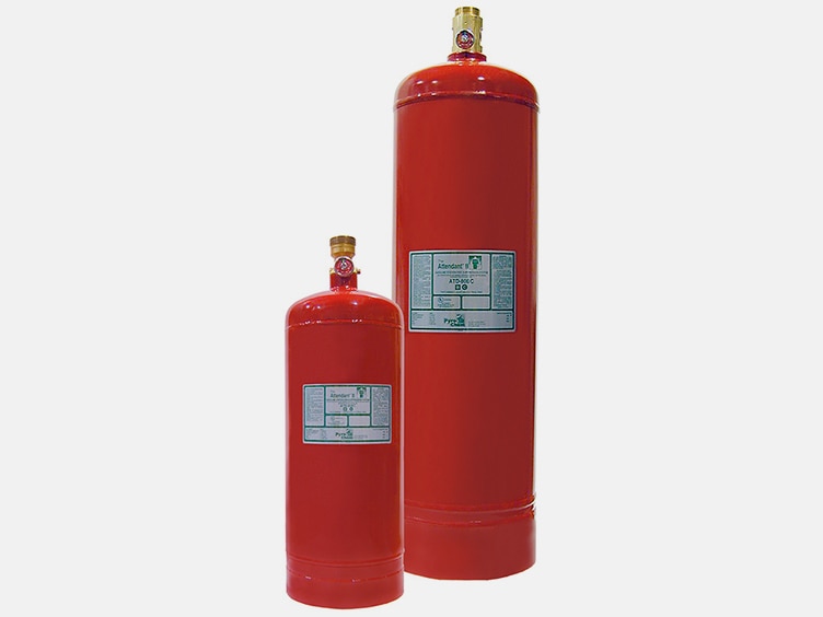 Two Gas Station fire supression systems
