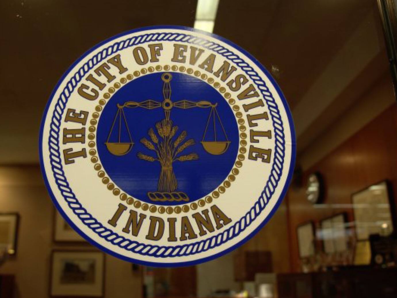 The city of Evansville logo