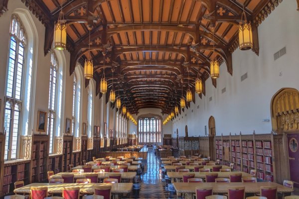 Interior of the Bizzell Memorial Library in Norman, Oklahoma