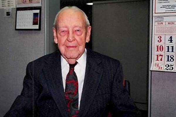 A photograph of Milton Garland taken in 1996