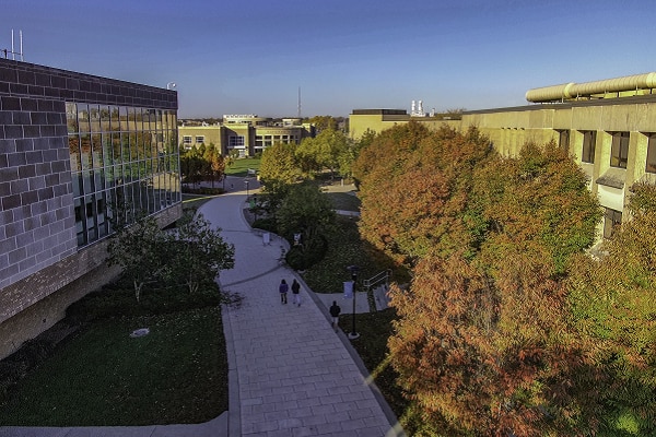 Bird's eye view of the Missouri University of Science and Technology campus