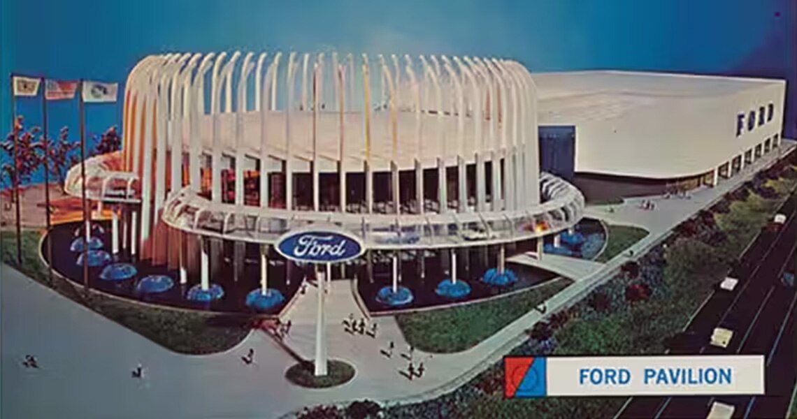 A Scale model of the Ford Motor Company's Wonder Rotunda at the 1964 New York World's Fair.