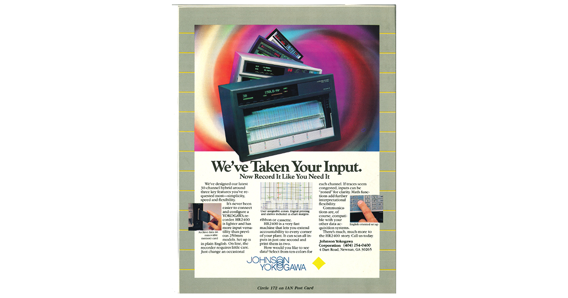 An ad from the Johnson Yokogawa Corp. from the early 1990s
