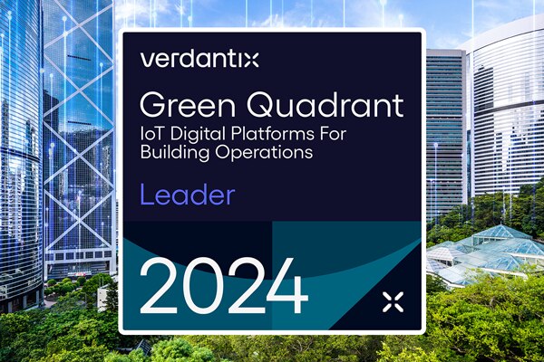 We are thrilled to be named an IoT digital platform leader in building operations by independent industry analyst, Verdantix, in its Green Quadrant: IoT Digital Platforms For Building Operations 2024 report.    