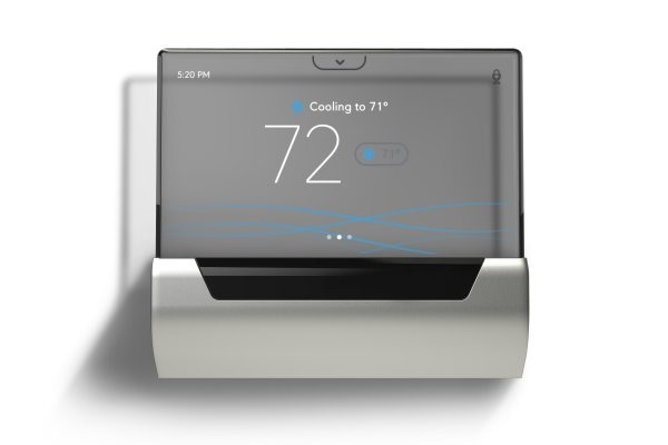 A GLAS smart thermostat reading 72° on a white background