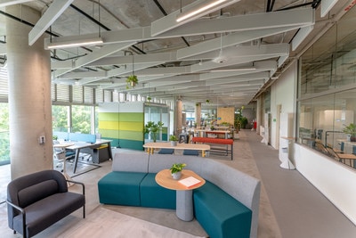 Patio in the Johnson Controls digital innovation center in Singapore