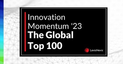Banner for Innovation Momentum 2023: The Global Top 100 by LexisNexis