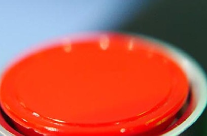 Close-up of a red button