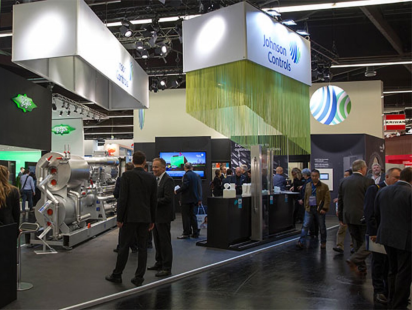 A Johnson Controls stall at a conference